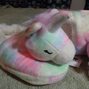 Cat & Jack Toddler Girls Magic Unicorn Slippers Multicolor Size L 9/10